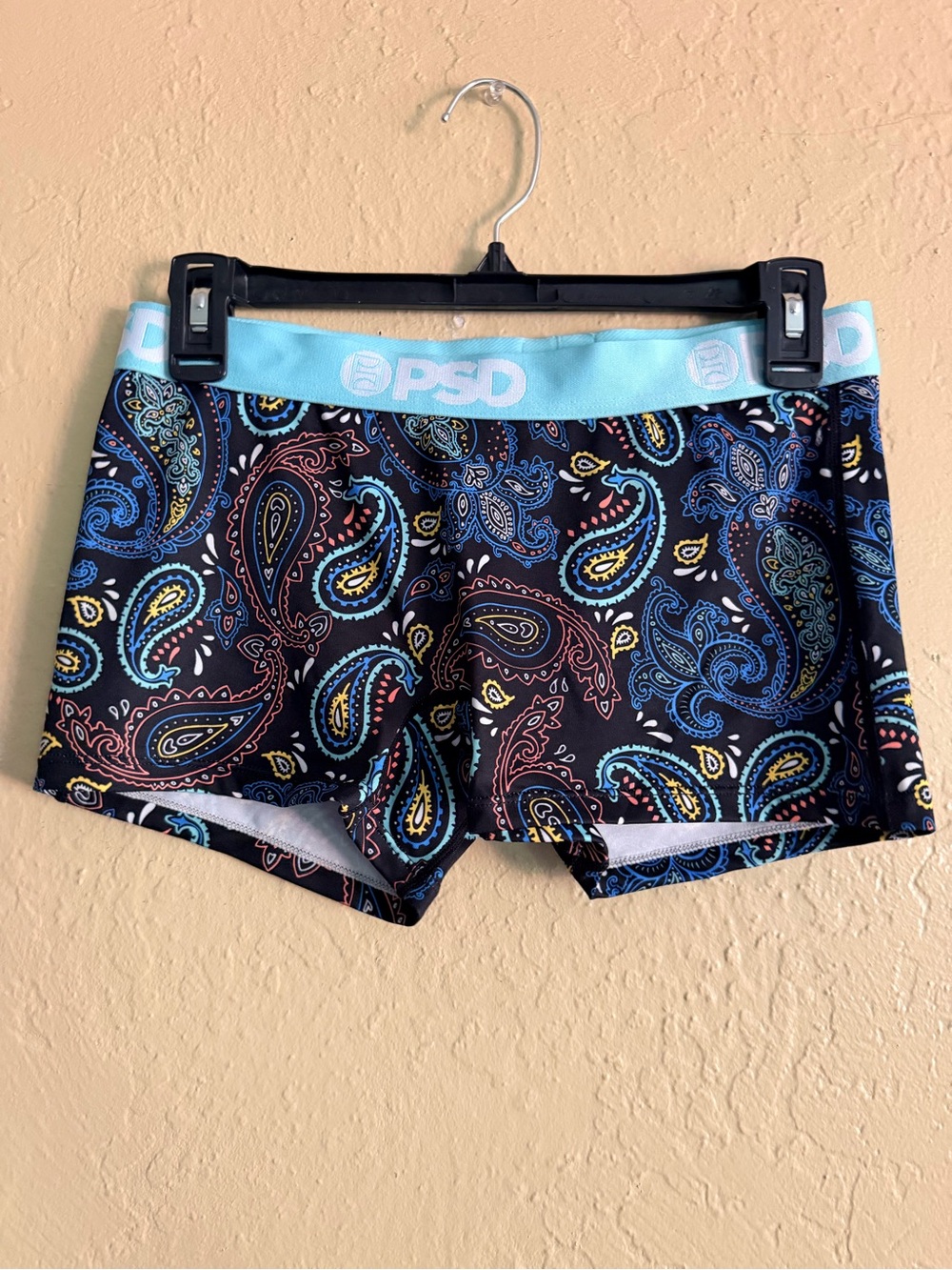 PSD Light Blue Athletic Boxer Briefs with Printed Logo